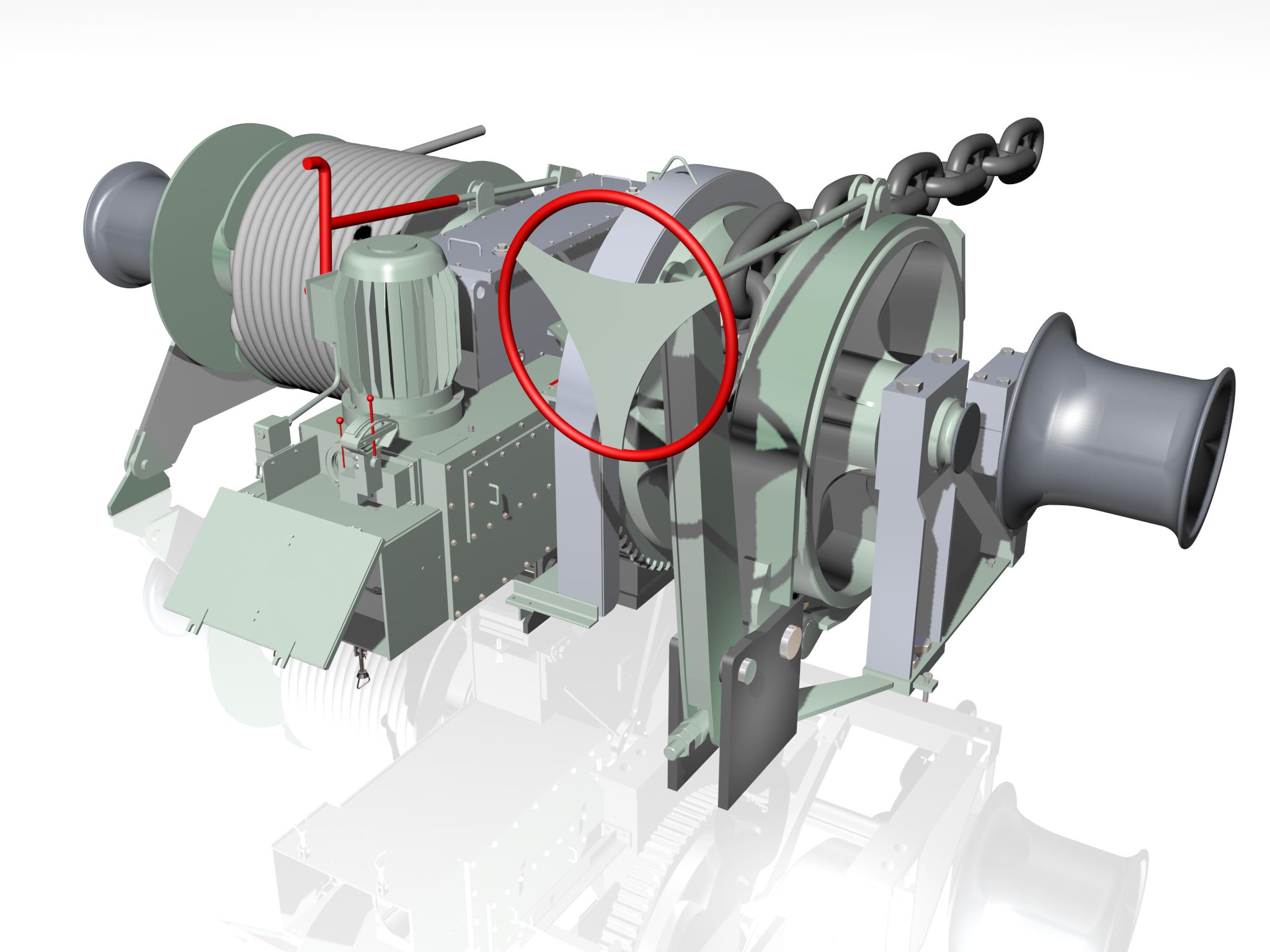 CEH self contained hydraulic winches