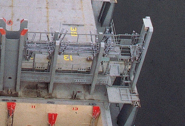 Container deck stanchions